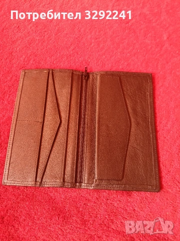 Мъжки кожен портфейл , снимка 2 - Портфейли, портмонета - 53731307