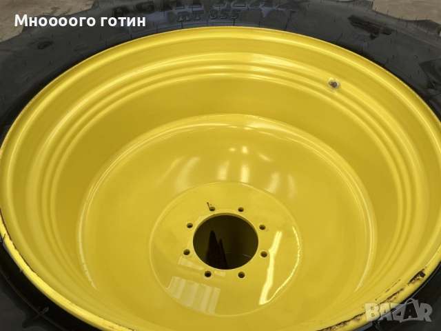 Продавам 2 броя нови гуми с джанти за John Deer 6 серия , снимка 3 - Гуми и джанти - 52684515
