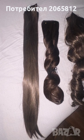 Екстеншъни на щипки от синтетична коса , снимка 3 - Аксесоари за коса - 53997344