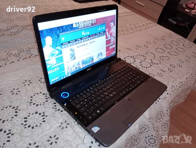 Acer 7735Z двуядрен с камера 4 гб рам 500 гб хард 17.3 инча с батерия над 1 час, снимка 4 - Лаптопи за дома - 45107768