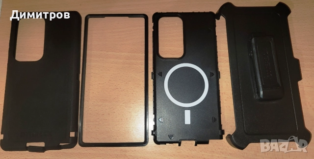 Оригинален удароустойчив каучуков  калъф Otterbox за Samsung S25 ULTRA черен, снимка 4 - Калъфи, кейсове - 49935182