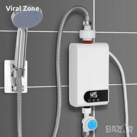 Проточен бойлер 3500W с дигитален дисплей , снимка 4 - Бойлери - 53217041