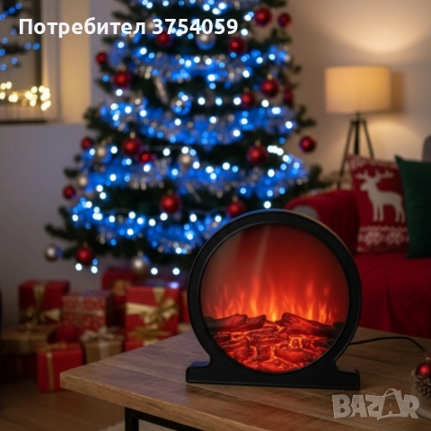 Кръгла декоративна Led камина, снимка 4 - Декорация за дома - 52251205