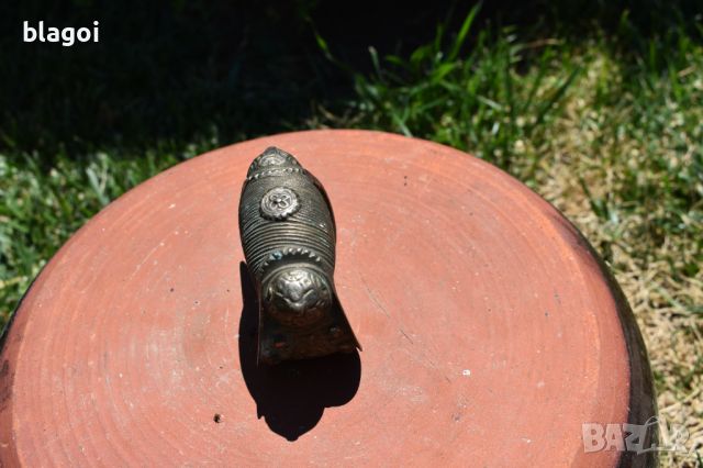Сребърна гривна рогатка, снимка 5 - Антикварни и старинни предмети - 46415100