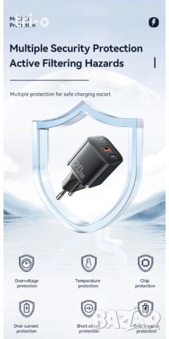 Essager 20W Зарядно устройство USB+Type C PD Бързо зареждане QC 3.0, снимка 6 - Оригинални зарядни - 46801567