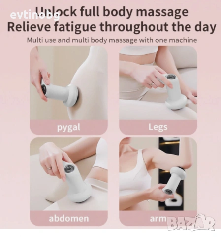 Масажор за Тяло и Оформяне – Шиацу и Вибрационен Ефект в Един Уред, снимка 5 - Масажори - 53931740