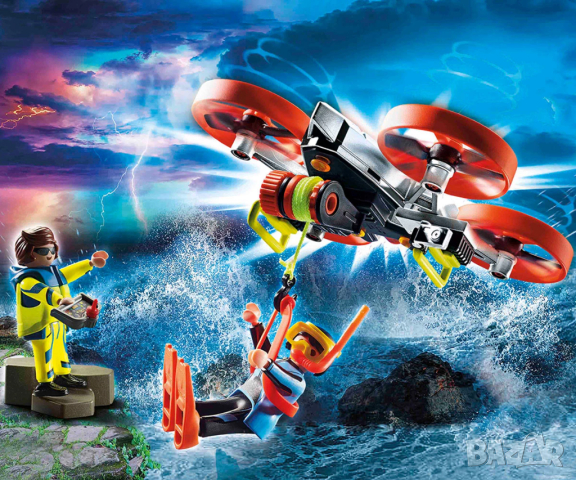 Playmobil - Спасяване на водолаз с дрон, снимка 4 - Конструктори - 44985653