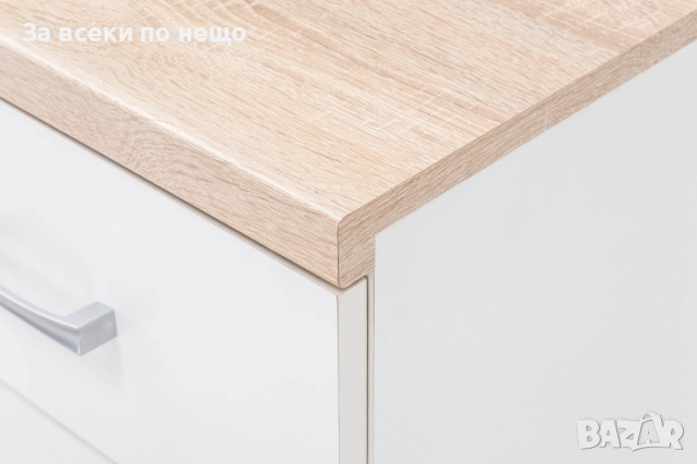 Гардероб TOP MIX SZF 2D1S 60 с огл.бяло/дъб сонома Код P1273, снимка 2 - Гардероби - 51788725