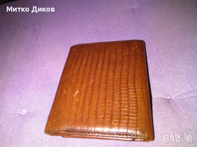 Petek марков портфейл компактен естествена кожа  105х85мм мм, снимка 2 - Портфейли, портмонета - 51422534