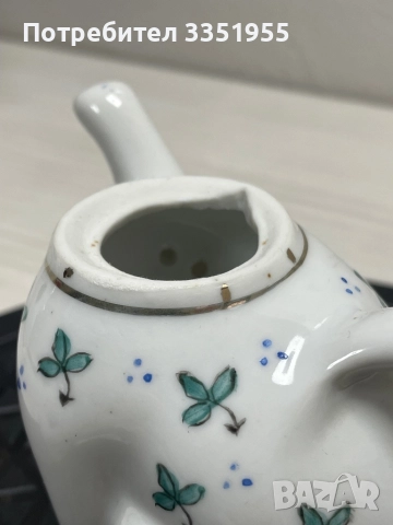 Красива антикварна каничка за Мляко Коте, снимка 9 - Сервизи - 51876302