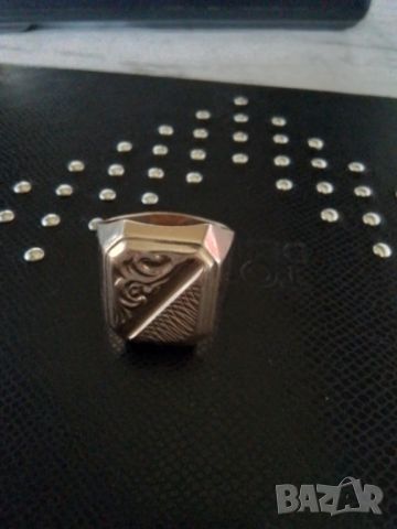 Мъжки златен пръстен СССР, снимка 1 - Пръстени - 45671197