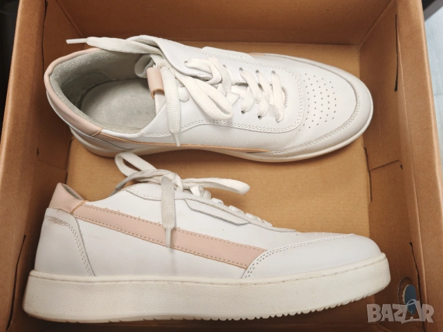 Бели маратонки Tamaris, 37 номер, естествена кожа