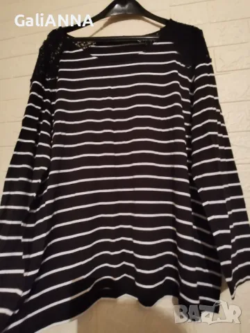 СТРАХОТНА ТУНИКА РАЕ С ДАНТЕЛЕНО РАМО 2XL-3XL