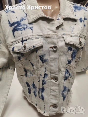 Дамско дънково яке TractrBLU Размер L , снимка 3 - Якета - 53606908