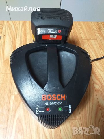 Зарядно BOSCH AL3640 CV с батерия BOSCH 36V 2.6A, снимка 5 - Други инструменти - 46726571