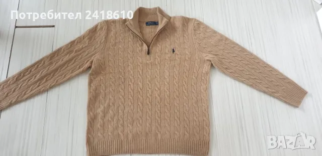 POLO Ralph Lauren Cable Wool/ Cashmere Half Zip Mens Size XL НОВО! ОРИГИНАЛ! Мъжка Вълнена Жилетка с, снимка 10 - Пуловери - 48253497