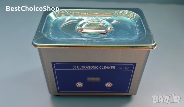 Ултразвукова почистваща вана 0.8L 42KHz 35W с цифров таймер за очила, бижута, часовници, снимка 2 - Друга електроника - 53844539