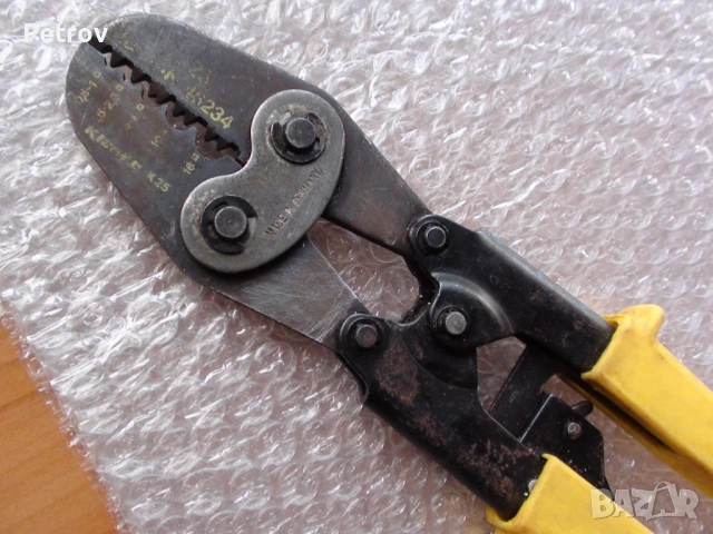 KLAUKE K25 für DIN 46234 - MADE IN GERMANY - PROFI DIN Пресоващи Клещи за кабелни обувки 0,75-16 mm², снимка 4 - Клещи - 52285259