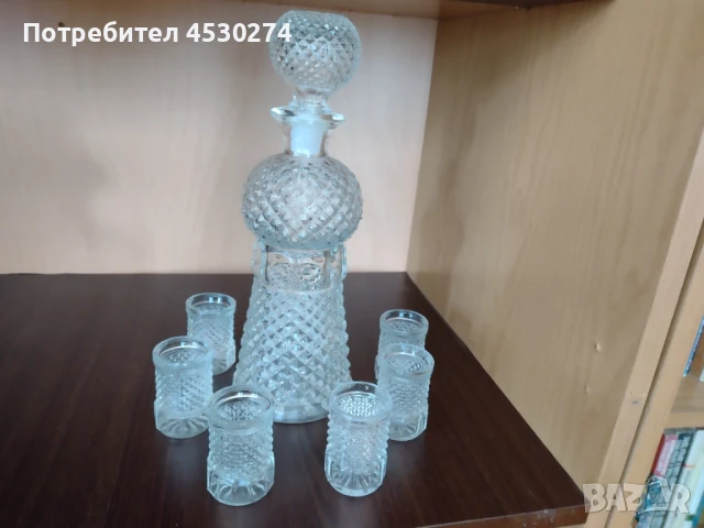 Два кристални сервиза за спиртни напитки, снимка 2 - Други стоки за дома - 51397231