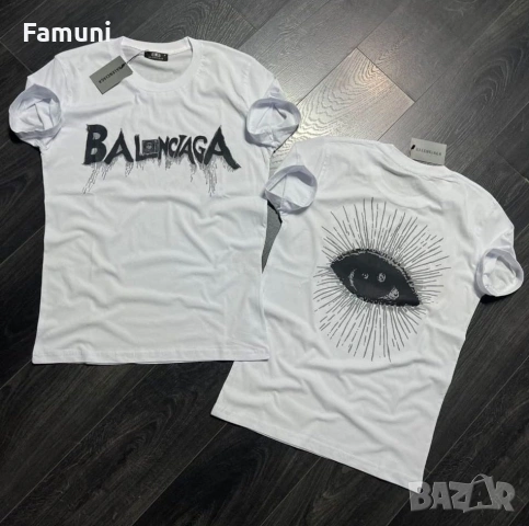Тениска Balenciaga The Eye Модел 2026, снимка 2 - Тениски - 53498481