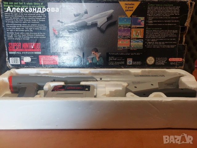 Super NES NINTENDO Scope 6 за SNES PAL, снимка 2 - Игри за Nintendo - 54151969