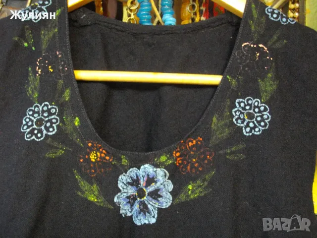 СТАР РЪЧНО РИСУВАН СУКМАН ЛИТАК НОСИЯ, снимка 2 - Антикварни и старинни предмети - 50302183