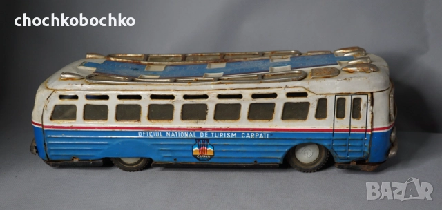 Стара Румънска Метална играчка модел автобус