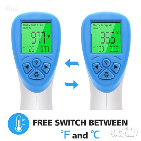 Инфрачервен безконтактен термометър F01 за измерване на температура за деца и възрастни, снимка 5 - Други - 45454270