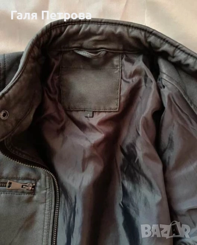Уникално дамско кожено яке, еко кожа, снимка 5 - Якета - 52750078