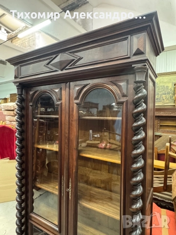 Уникална витрина от дъбов масив, снимка 6 - Секции и витрини - 52833851