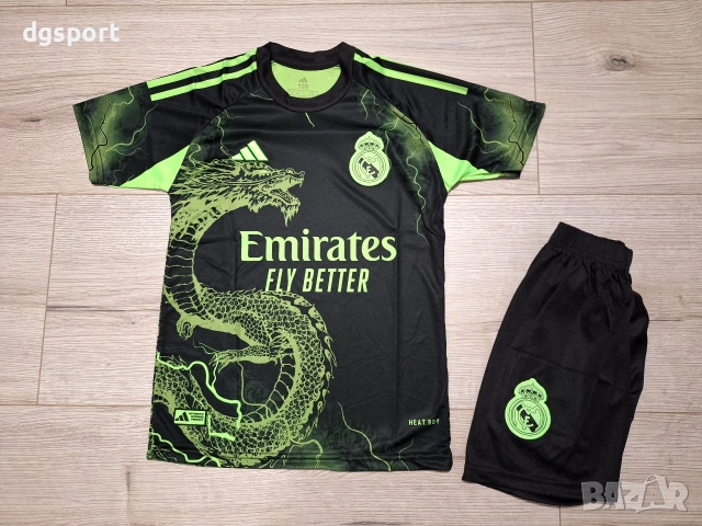 Детски флуоресцентен футболен екип на РЕАЛ М #ДЖУД БЕЛИНГАМ #5!, снимка 2 - Футбол - 52066142