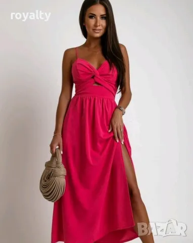 Дълга дамска рокля Различни цветове , снимка 2 - Рокли - 50185402