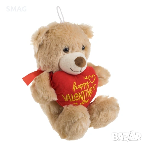 Плюшено мече с червено сърце за Свети Валентин 24 см_1245311, снимка 2 - Плюшени играчки - 53370096