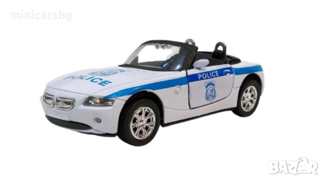 Метални колички: BMW Z4 Police, снимка 1 - Колекции - 45056068