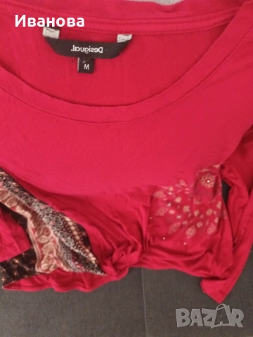 Дамска блуза Desigual, снимка 2 - Блузи с дълъг ръкав и пуловери - 53629534
