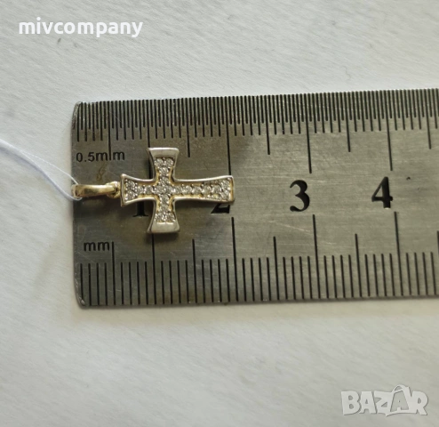 Златна висулка(кръст) 0.72гр., снимка 5 - Колиета, медальони, синджири - 53973979