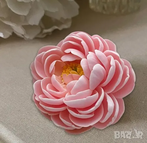 Молд разцъфнал божур 8,6 см (2), снимка 4 - Форми - 50322649