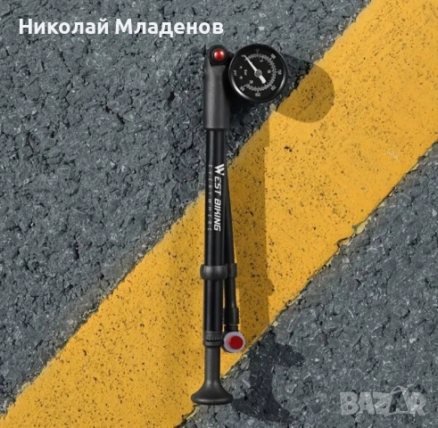 Помпа високо налягане за велосипедни вилки и амортисьори - 300 psi, снимка 2 - Аксесоари за велосипеди - 51790765