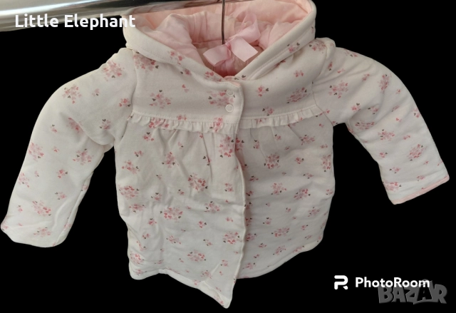 Двулицево якенце за 12-18 мес момиченце сърца"Love coat",Англия/ново