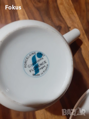 Сервиз комплект за кафе порцелан Limoges Florence France, снимка 7 - Антикварни и старинни предмети - 53394642
