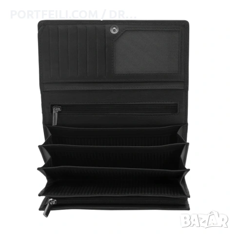  Дамско RFID портмоне Friedrich Germany,, Козя кожа, Мотив Мандала, Черно , снимка 13 - Портфейли, портмонета - 53616491