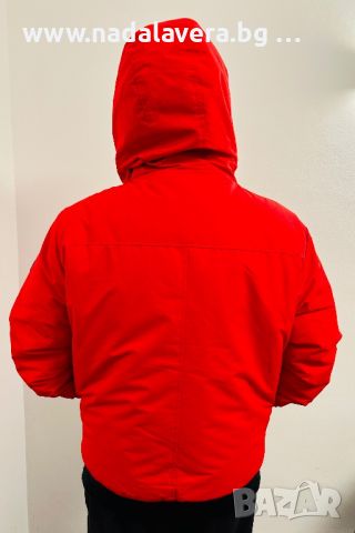 Зимно яке Born Rich London Mens Emarnos Hooded Jacket Red, снимка 4 - Якета - 46229638