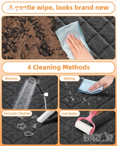 Калъф с твърдо дъно за задната седалка за домашни любимци, хамак, снимка 5 - За кучета - 53414722