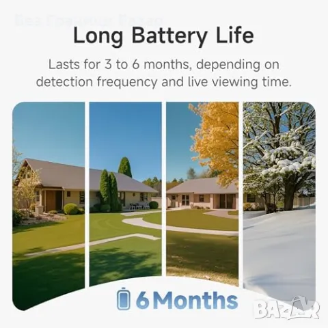 Нова Noorio 2K безжична камера с магнитен монтаж и нощно виждане дом, снимка 7 - Други - 49647371