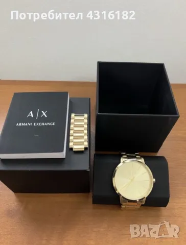 Златен часовник на Armani , снимка 1 - Мъжки - 48175628