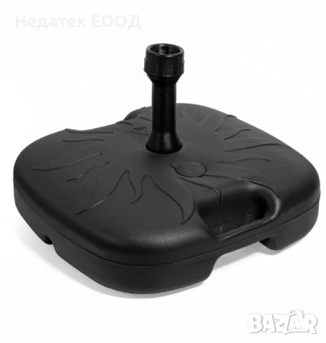 Пластмасова основа за чадър, Черен, Φ18-33, 42x42x9.5 см.