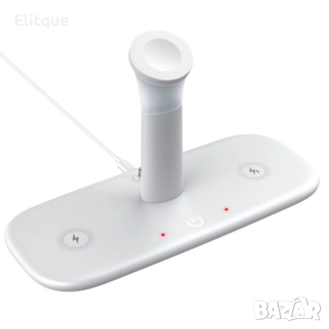 Безжично зарядно за мобилни устройства 3 в 1 + лампа, снимка 6 - Безжични зарядни - 52863451