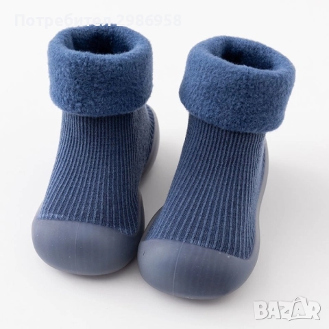 Детски есенни обувки с чорап тип пантоф, снимка 3 - Детски пантофи - 51466221