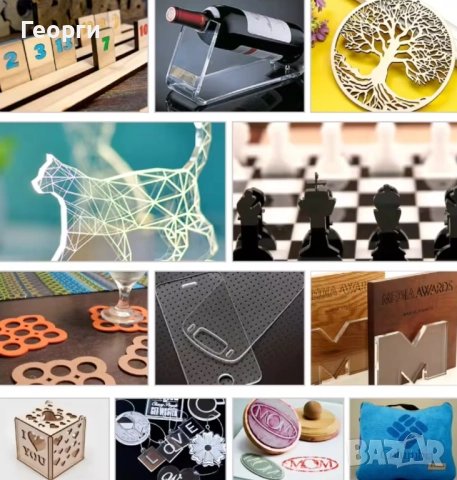 CO2 лазер за гравиране и рязане 60W, 40x60 см, Ruida 6445 (CL6040T) – гр. Левски, снимка 5 - Други машини и части - 52463775