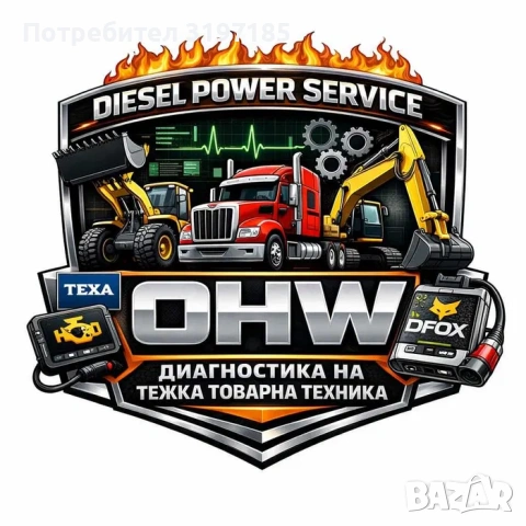 Диагностика на извънпътна техника:багери,трактори,индустриални машини